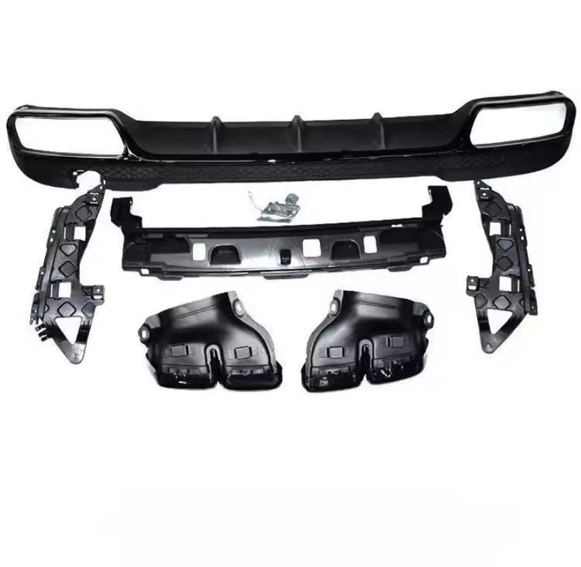 AMG Look Full Rear Bumper Diffuser For MB E-Class W212 08-15