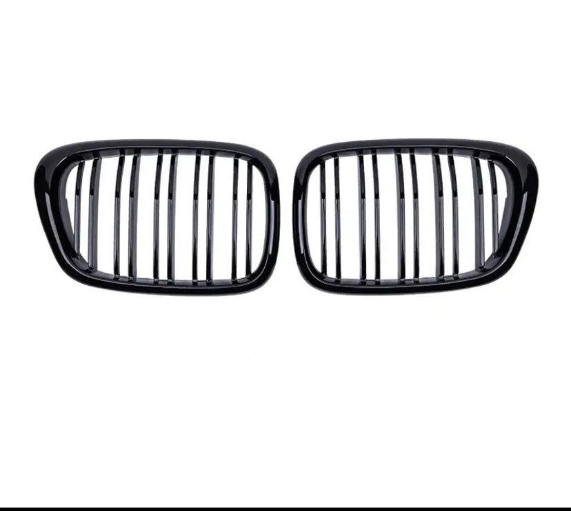 M Look Double Bar Grills For BMW E39 99-03