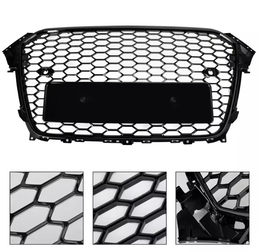Front Bumper Grill HoneyComb For Audi A4/S4 B8.5 13-16