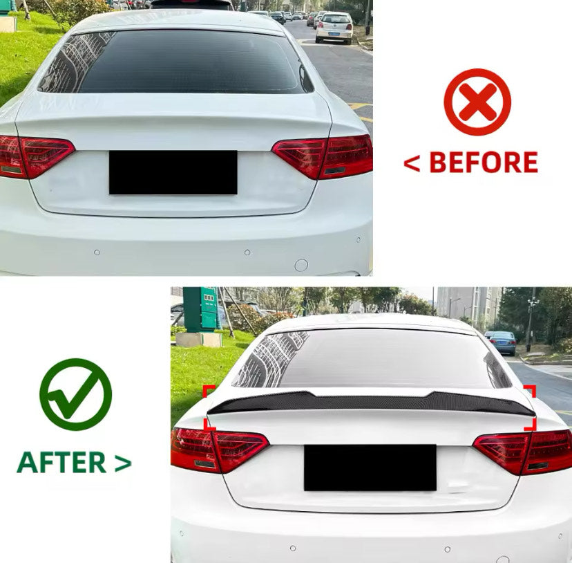 Rear Spoiler For Audi A5 8T Sport Back 07-16 4D