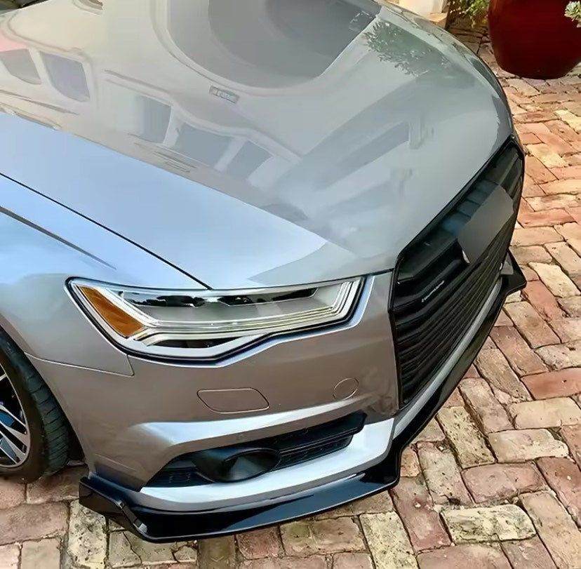 Front Bumper Spoiler Lip For Audi A6 C7 14-18