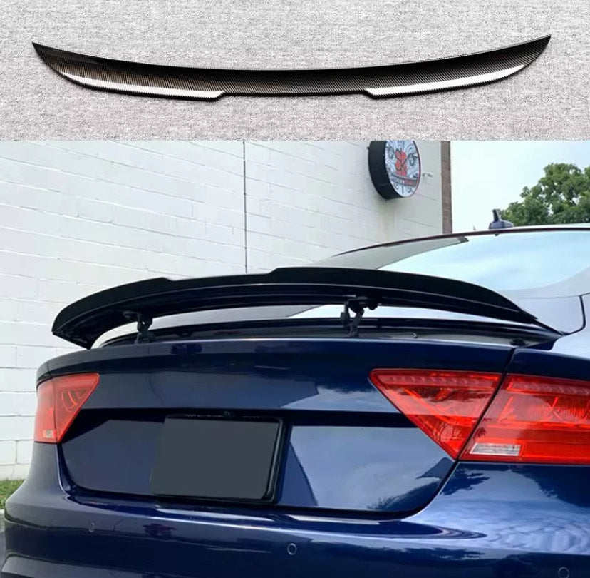 Rear Trunk Spoiler For Audi A7/S7/RS7 13-18 Carbon Look