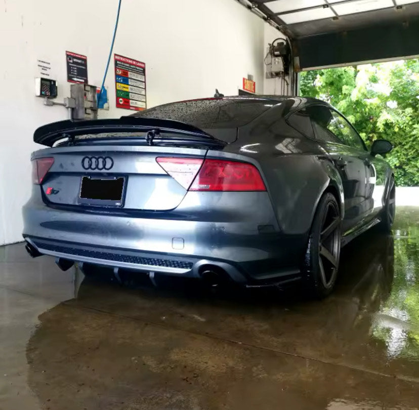 Rear Trunk Spoiler For Audi A7/S7/RS7 13-18 Carbon Look