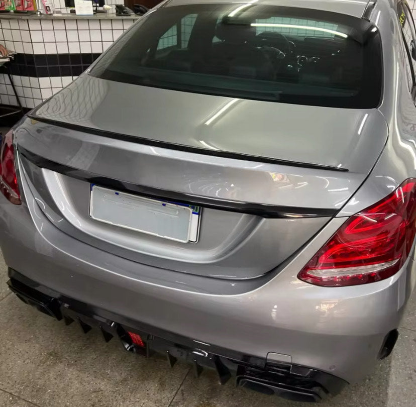 Rear Trunk Spoiler For MB C-class W205 14-20