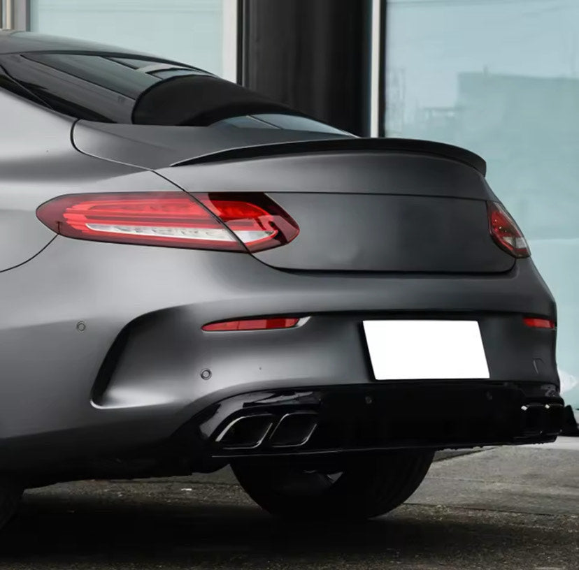 Rear Trunk Spoiler For MB C-class W205 Coupe 15-21