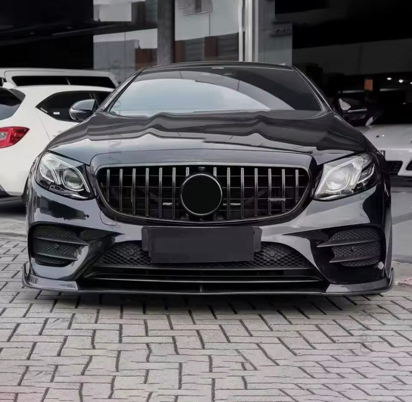 Black Gloss Front Bumper Grill GT Style For MB W213 16-20