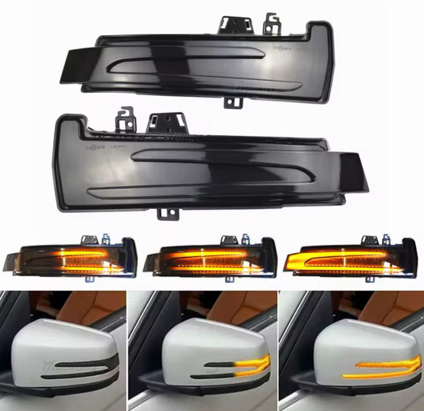 LED Dynamic Side Mirror Indicators/Turn Signals For MB CLA-Class 14-17