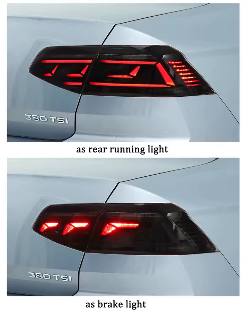 LED Black Smoked Taillights For VW Passat B8 Sedan 15-20