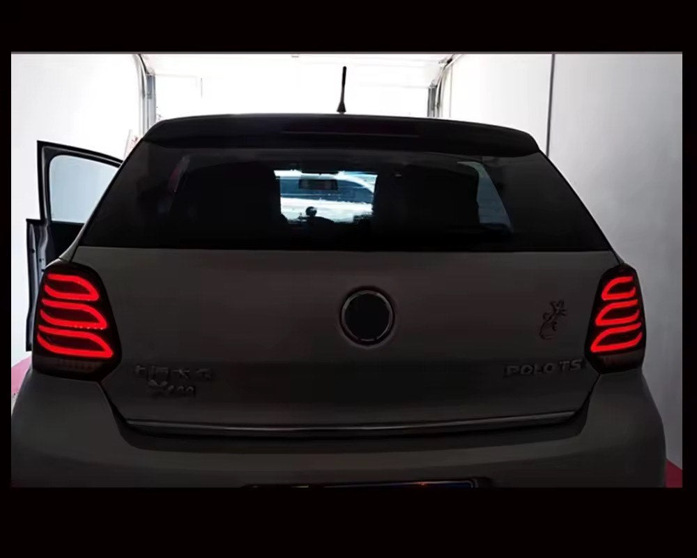 LED Black Smoke Taillights For VW Polo 11-18