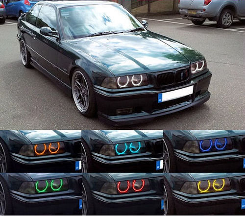 LED RGB Multi color Angel eyes For BMW E36, E46, E39 V8Tuning