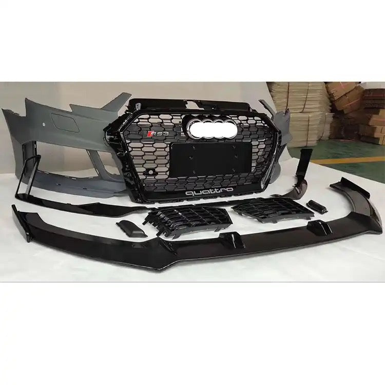 Front RS3 Bumper Set For Audi A3/RS3 17-19