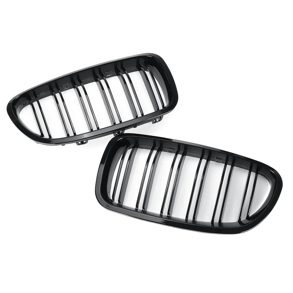 BLACK GLOSS Front grills / kidneys M5 Style for BMW F10 / F11 10-17