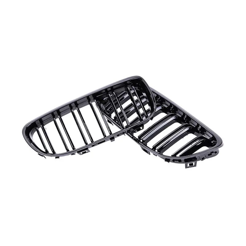 Black Gloss M look Front Grills For BMW E90 / E91 09-12