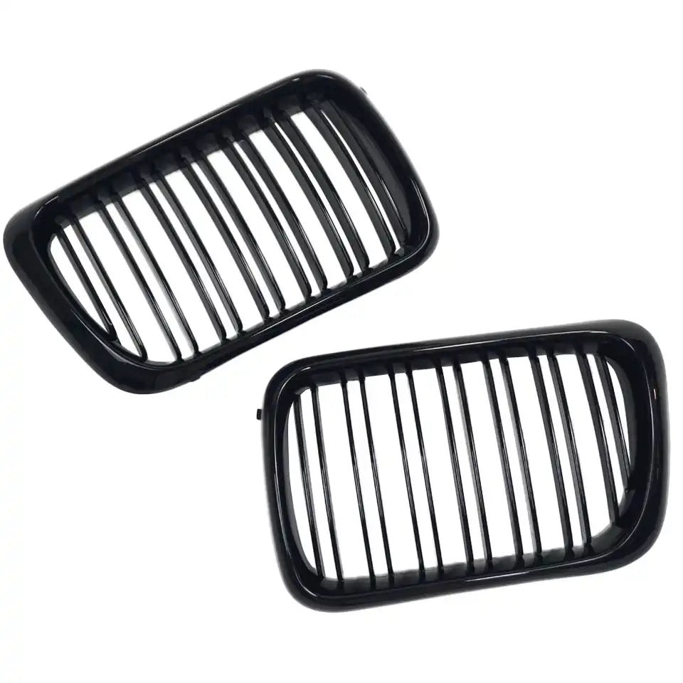 M3 Black Gloss Front Grills For BMW E36 97-99 Facelift