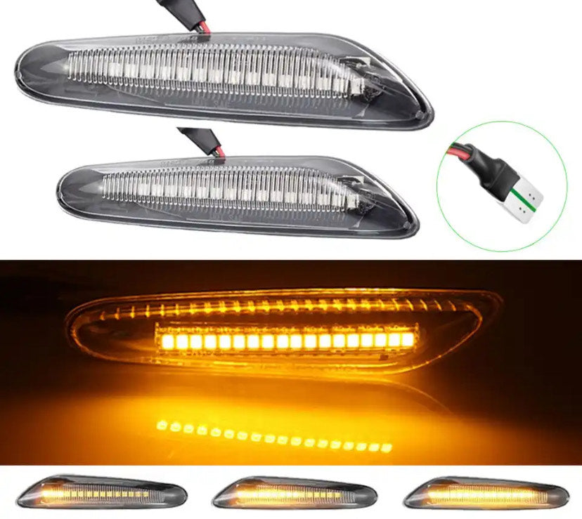 Side Turn Markers SMOKED LED For BMW E60/E46/90/91/92/93