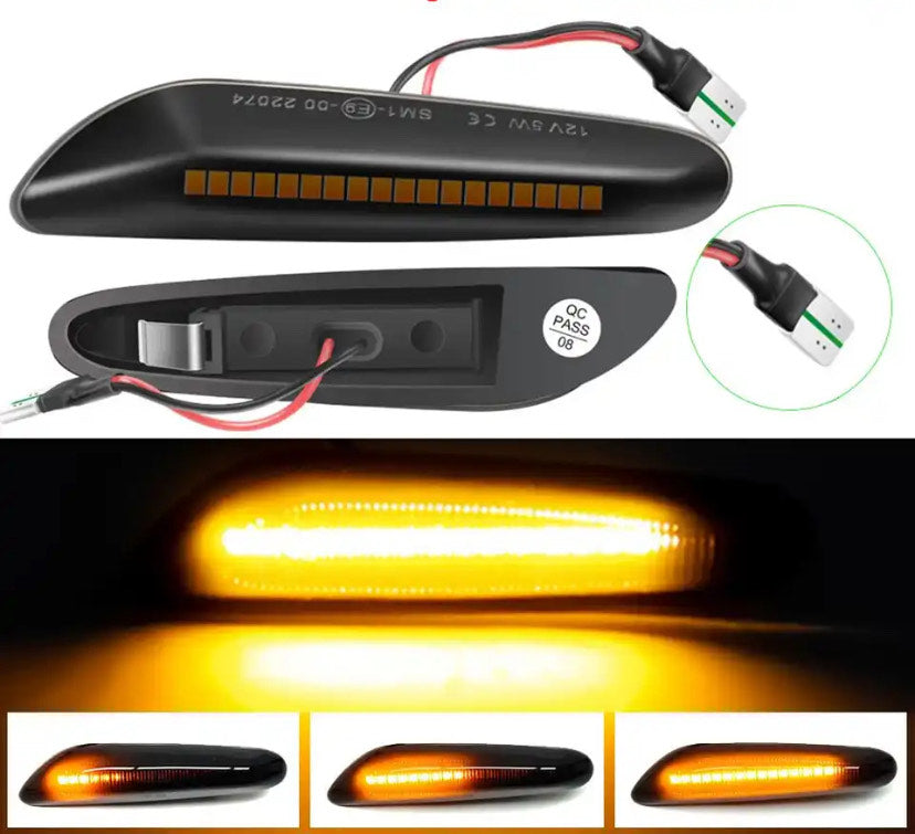 Side Turn Markers SMOKED LED For BMW E60/E46/90/91/92/93